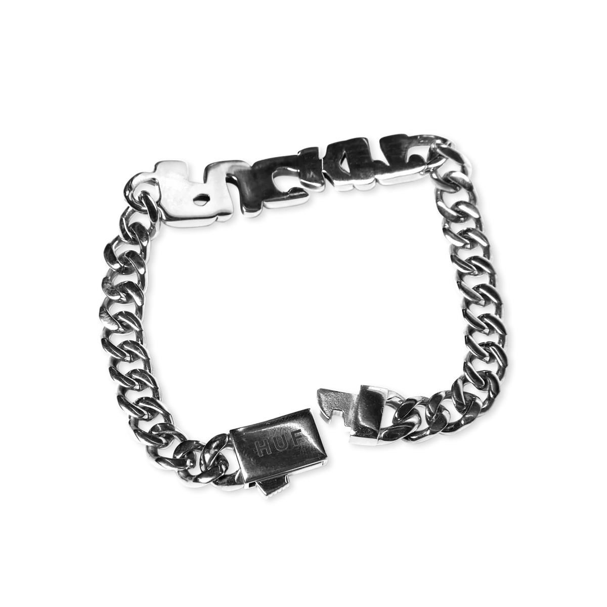 HUF Fuck It Warped Id Bracelet Silver