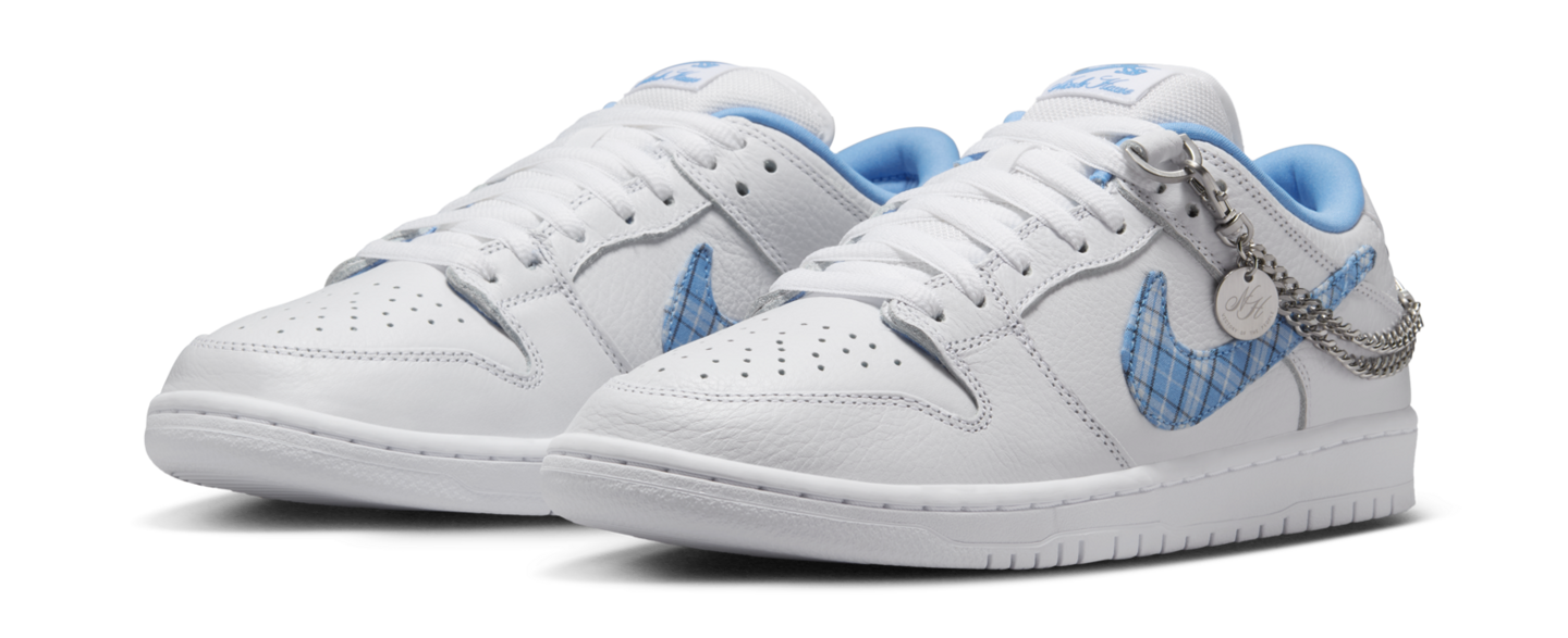 Nicole Hause x Nike SB Dunk Low White/University Blue-White