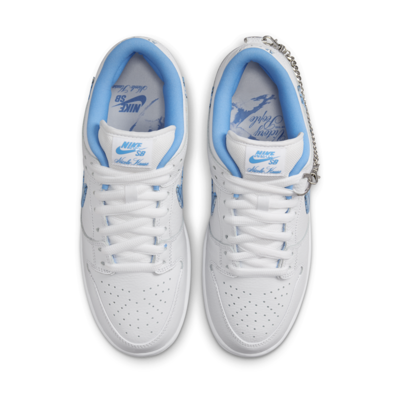 Nicole Hause x Nike SB Dunk Low White/University Blue-White