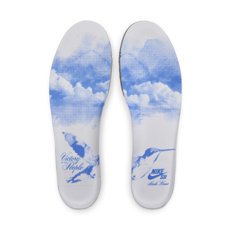 Nicole Hause x Nike SB Dunk Low White/University Blue-White