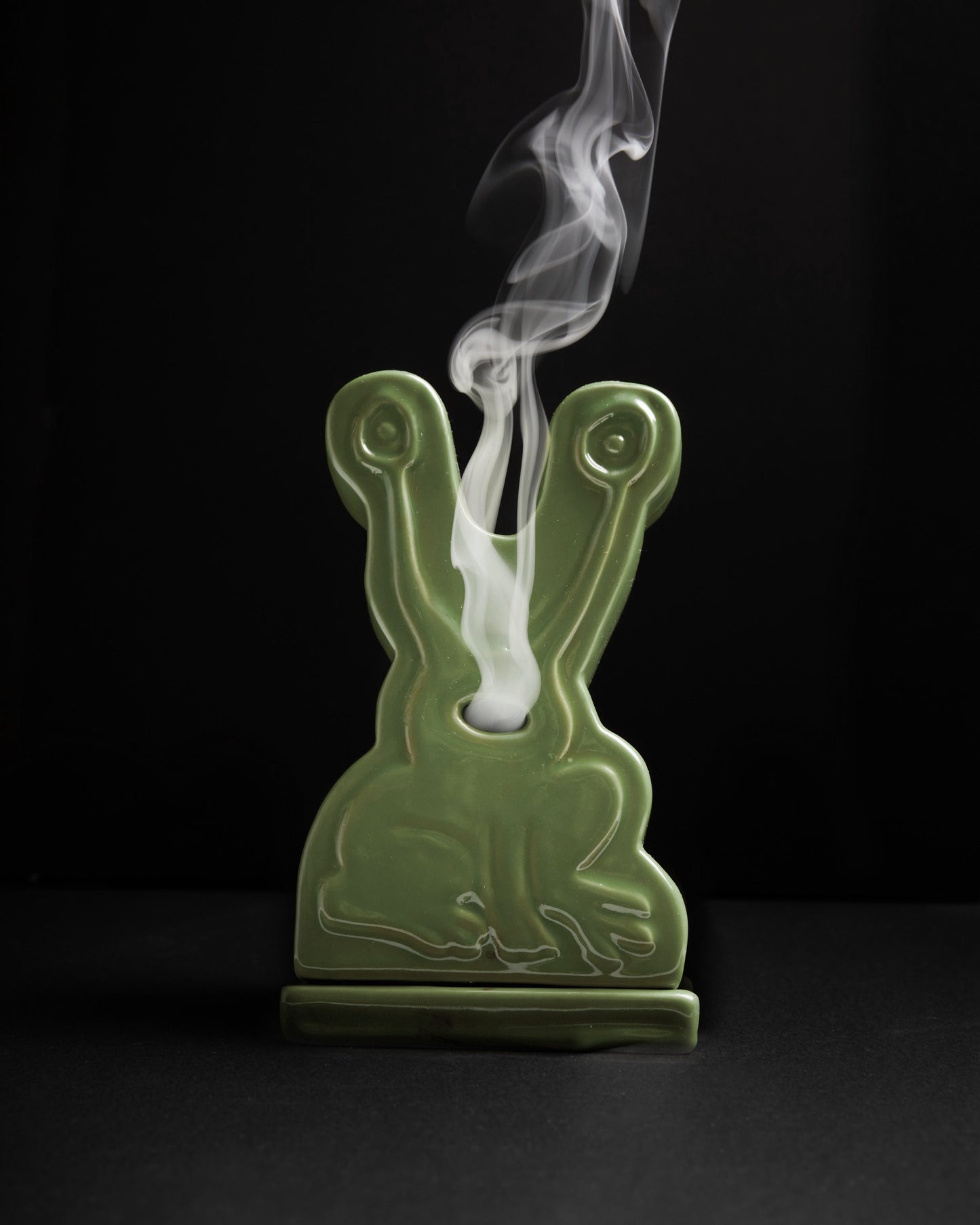 Butter Goods x Daniel Johnston Frog Ceramic Incense Holder Light Green