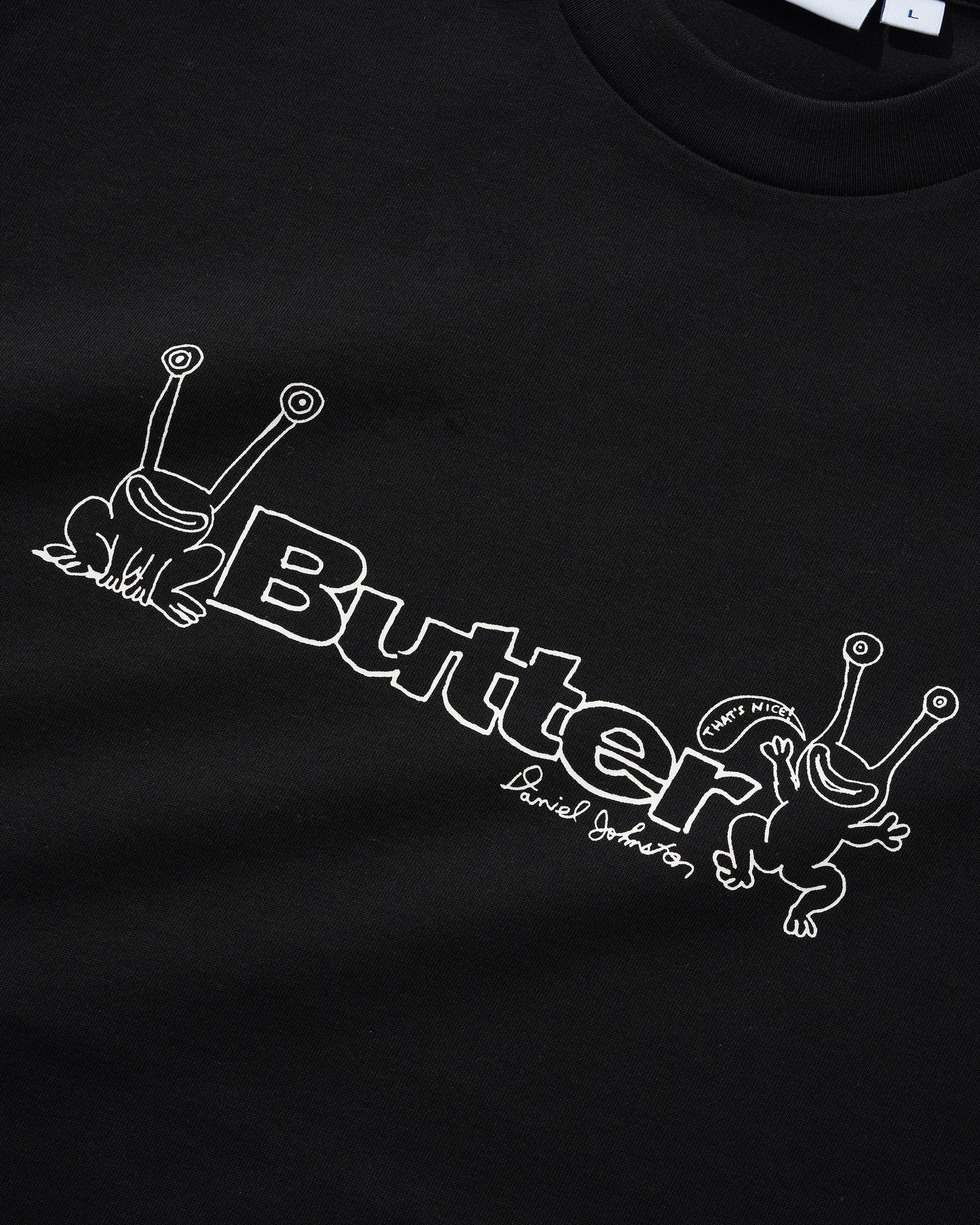 Butter Goods x Daniel Johnston Frog Logo T-shirt Black
