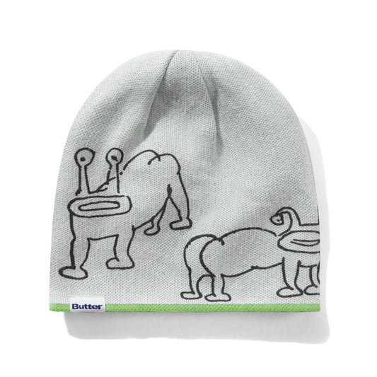Butter Goods x Daniel Johnston Frog Reversible Beanie Lime / Grey