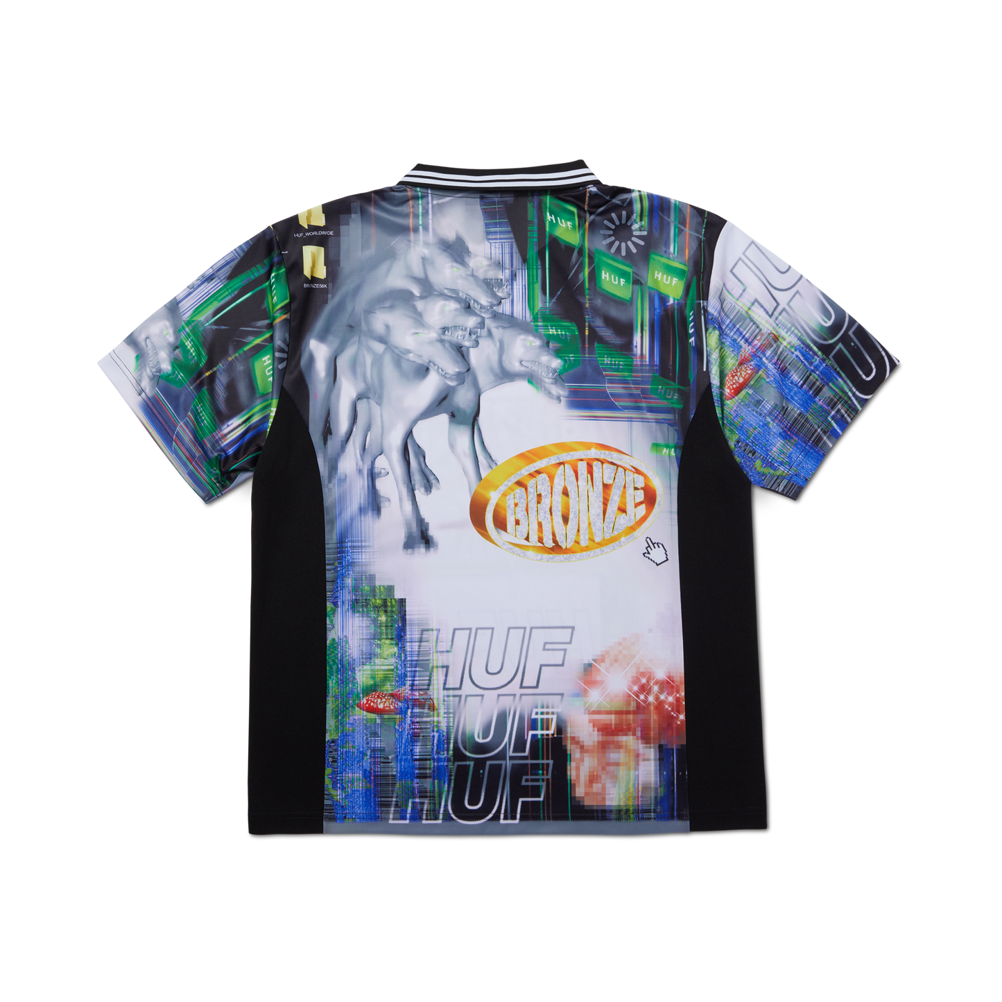 HUF X Bronze 56K Glitched Soccer Jersey