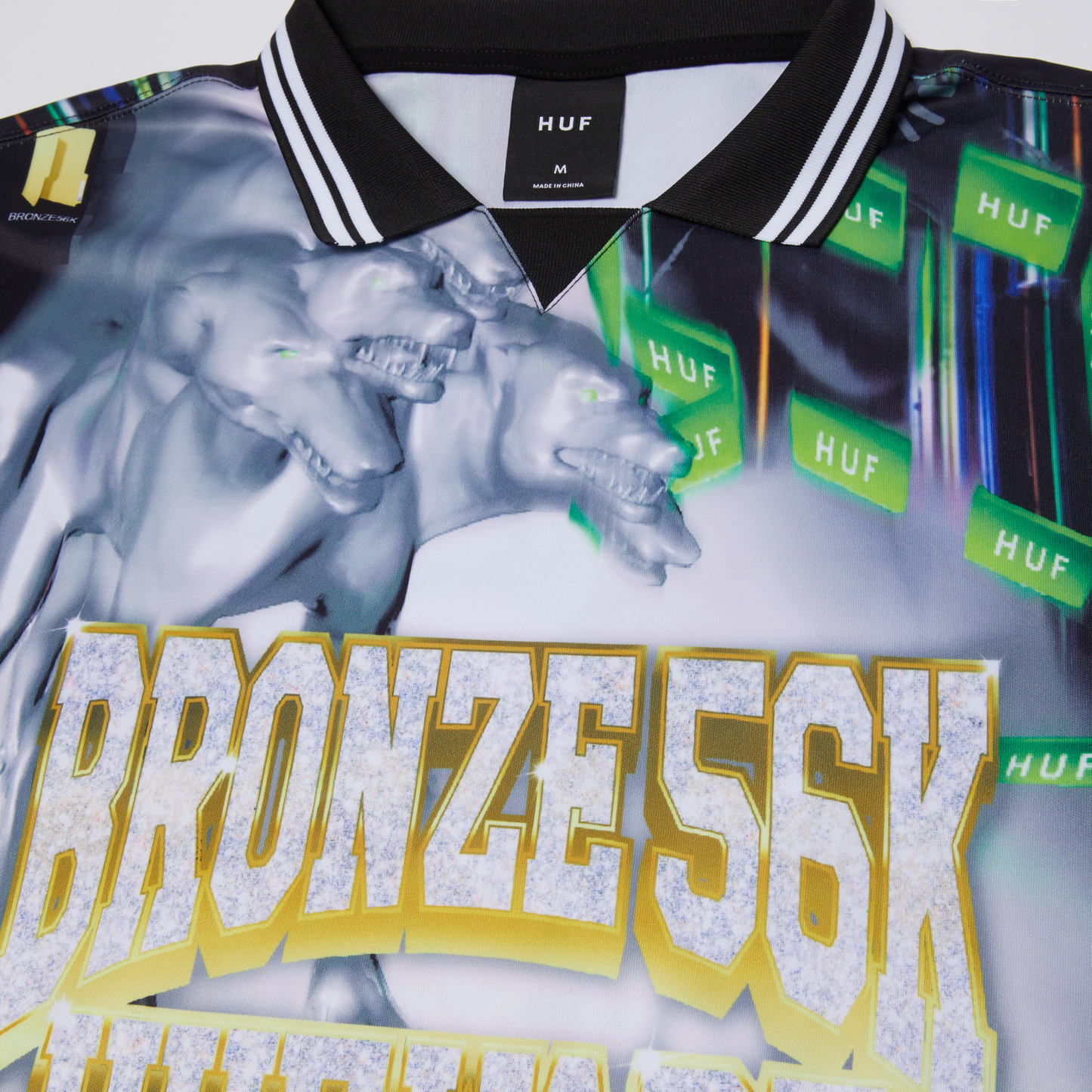 HUF X Bronze 56K Glitched Soccer Jersey