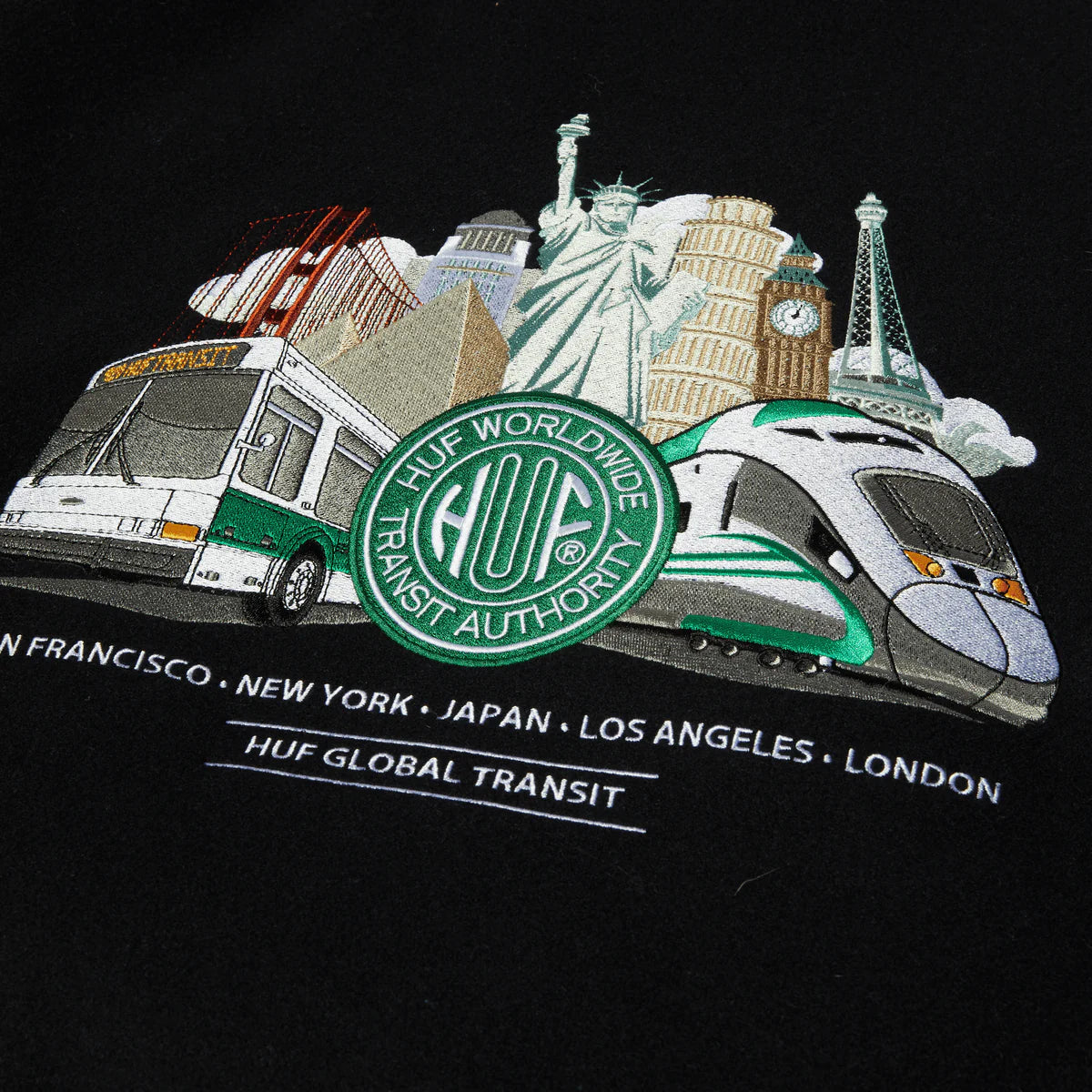 HUF Global Transit Varsity Jacket Navy