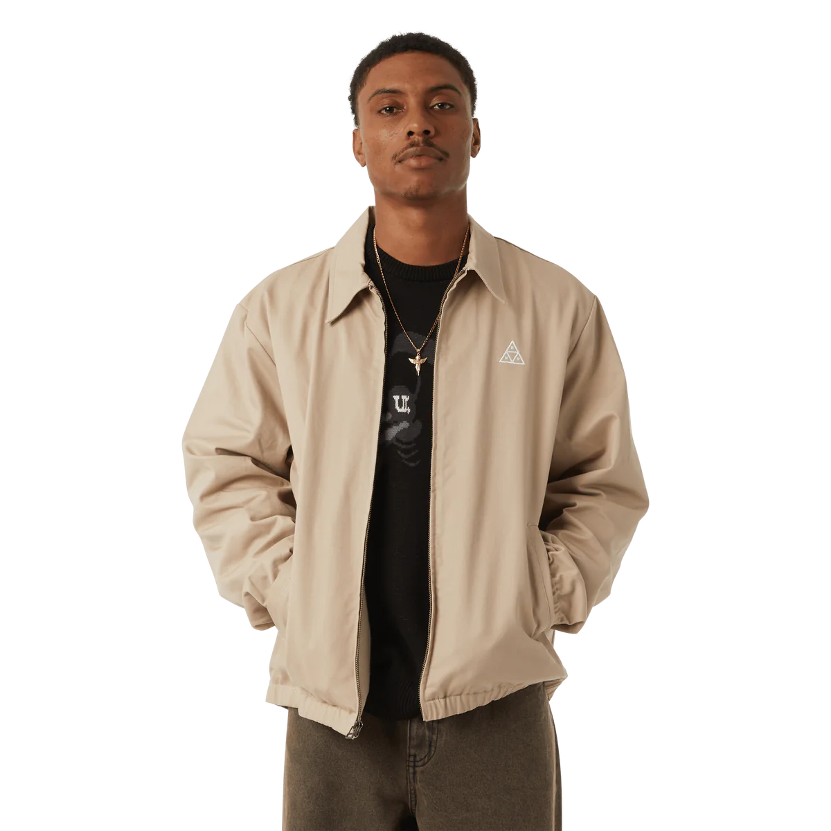 HUF Set Tt Shop Jacket Stone