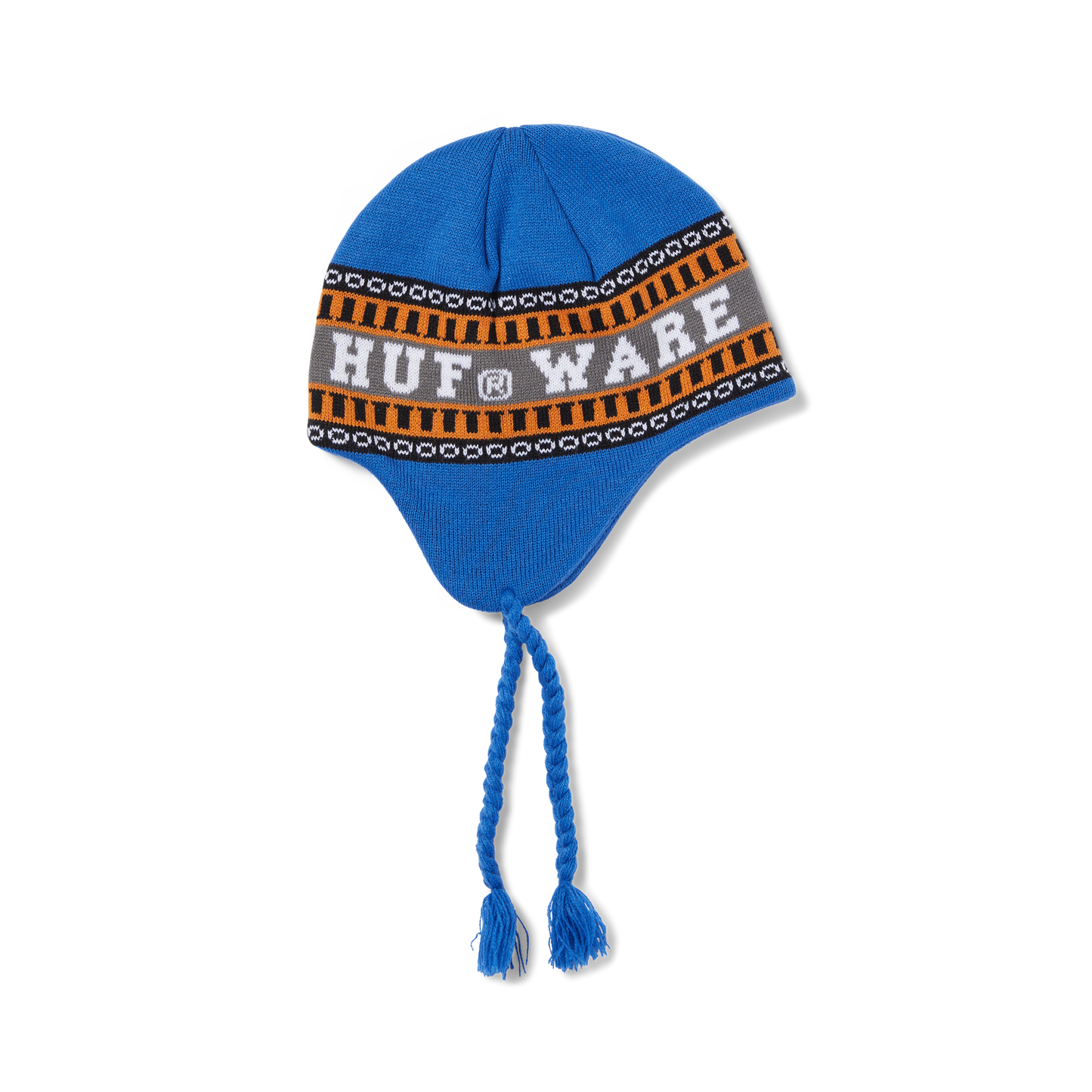 Huf X Bronze 56K Flap Beanie Blue