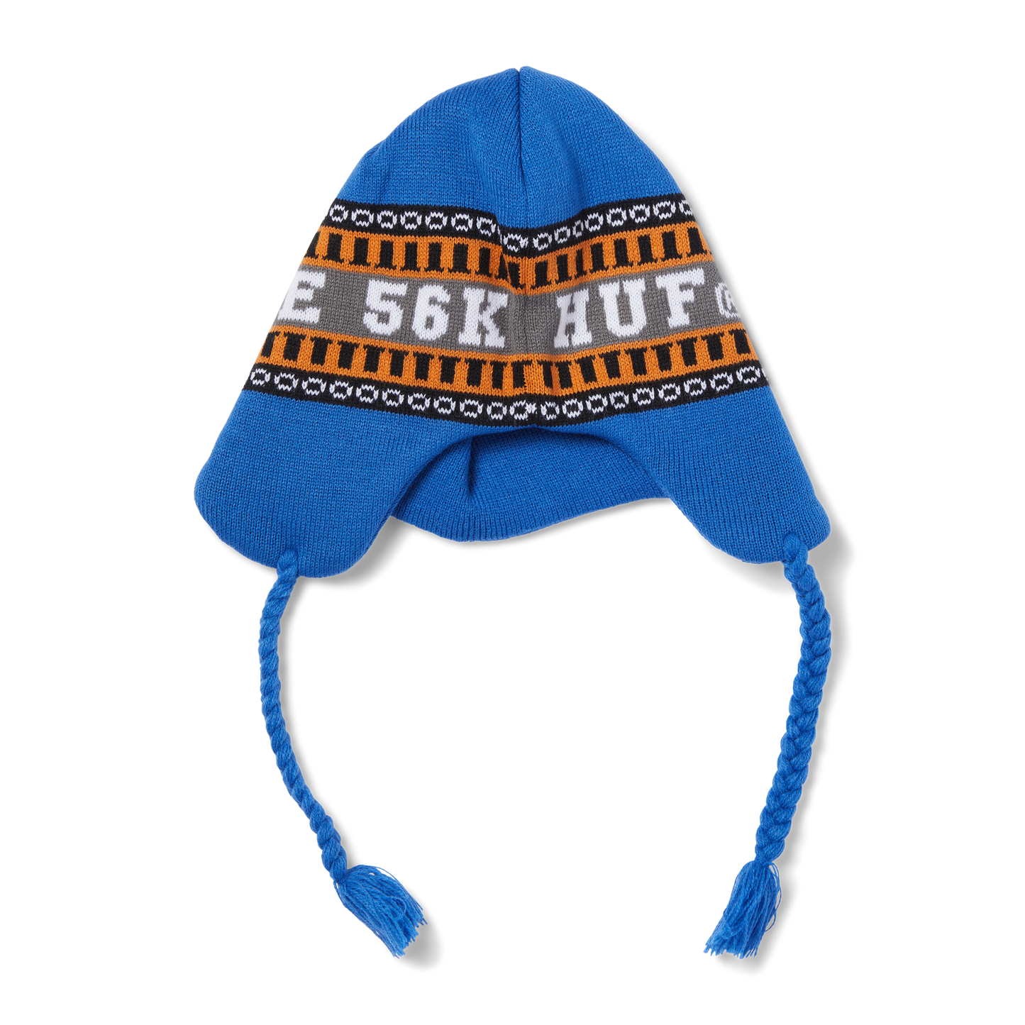 Huf X Bronze 56K Flap Beanie Blue