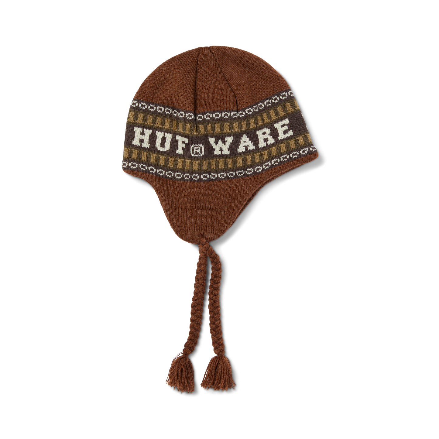 Huf X Bronze 56K Flap Beanie Brown