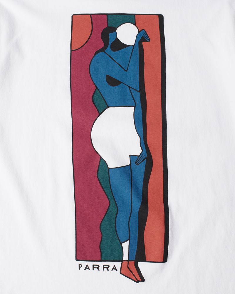 By Parra Vertical Thoughts T-Shirt White
