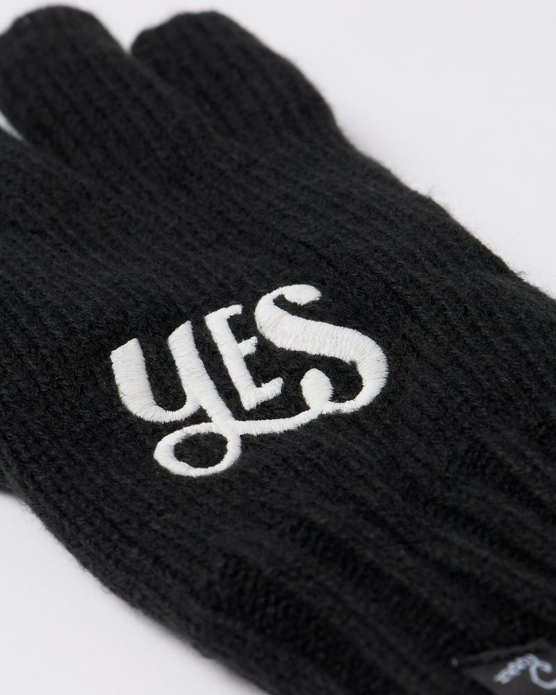 By Parra Maybe Knitted Gloves Black