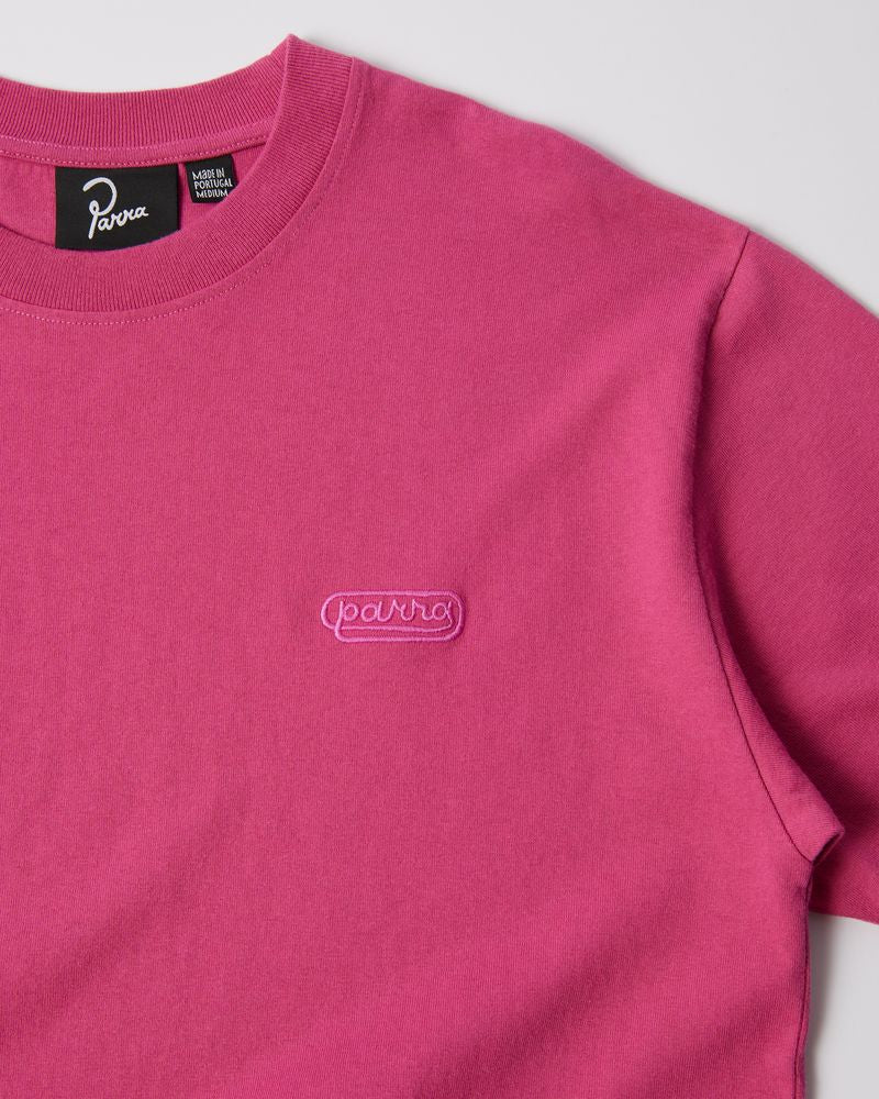 By Parra Wrapped Around Logo T-Shirt Purple Pink