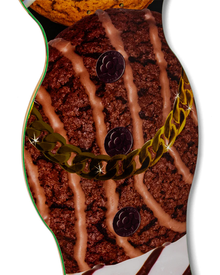 Krooked x Quarter Snacks Snackman Cruiser Skateboard Deck 9.0