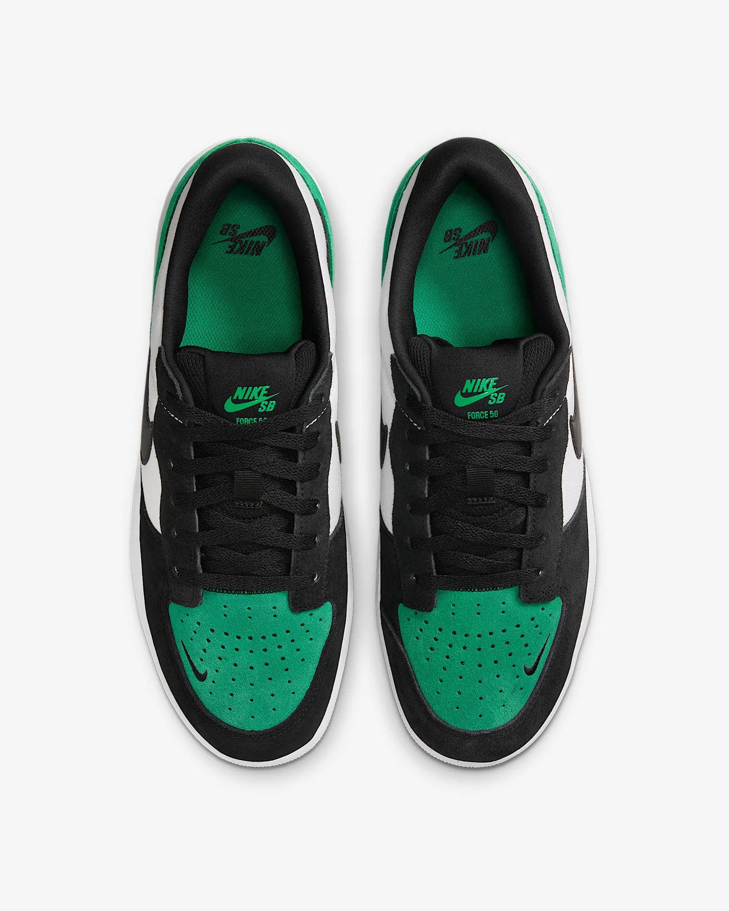 Nike SB Force 58 White/Black-Stadium Green-White