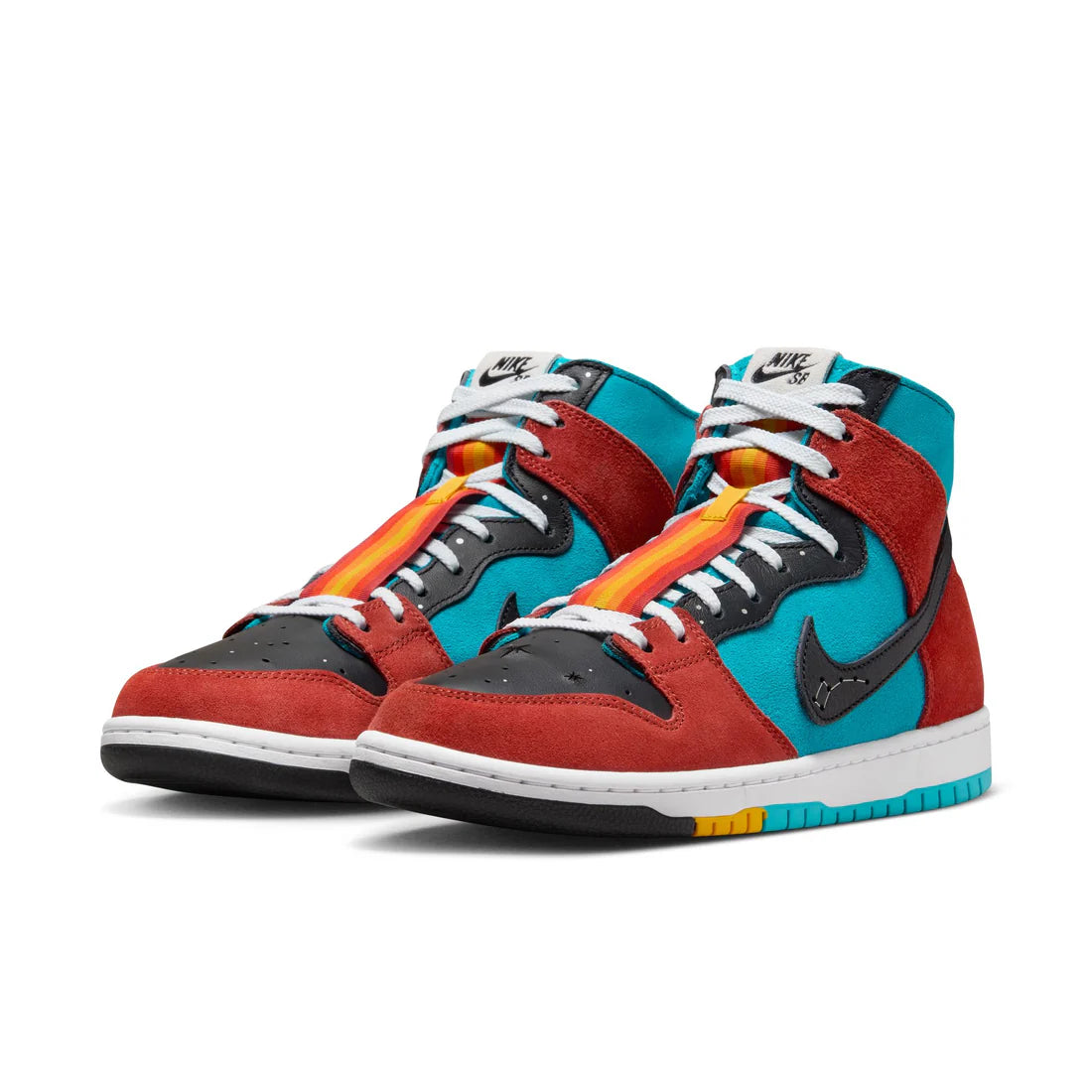 Nike SB Dunk High Decon Turquoise Blue/Black-Rugged Orange