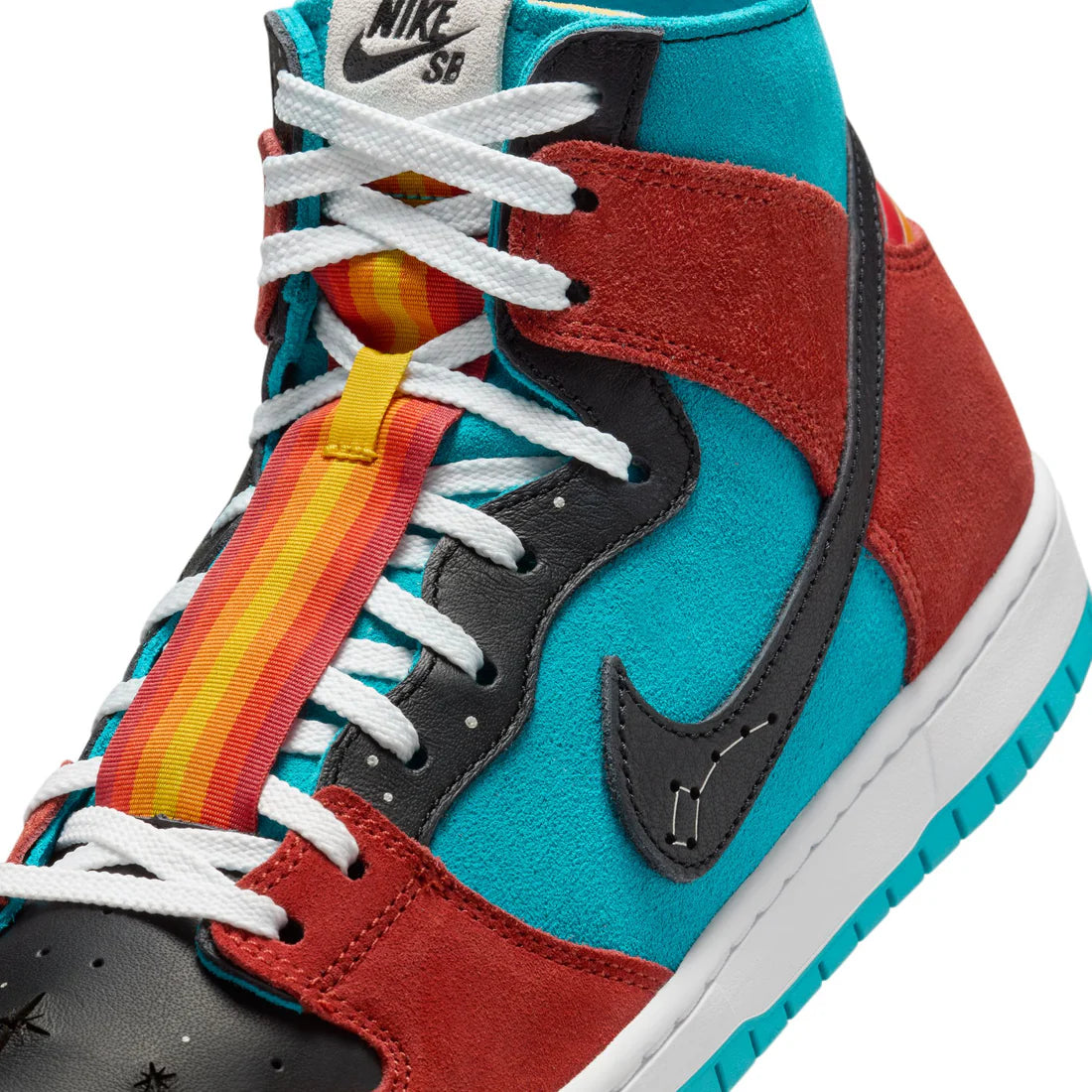 Nike SB Dunk High Decon Turquoise Blue/Black-Rugged Orange