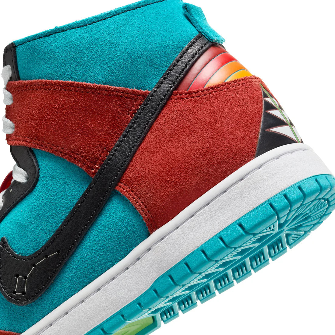 Nike SB Dunk High Decon Turquoise Blue/Black-Rugged Orange