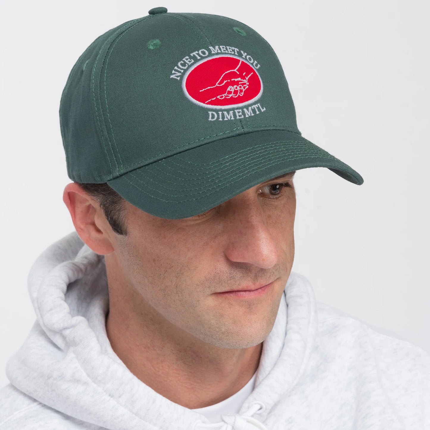 Dime Greetings Full Fit Cap Green