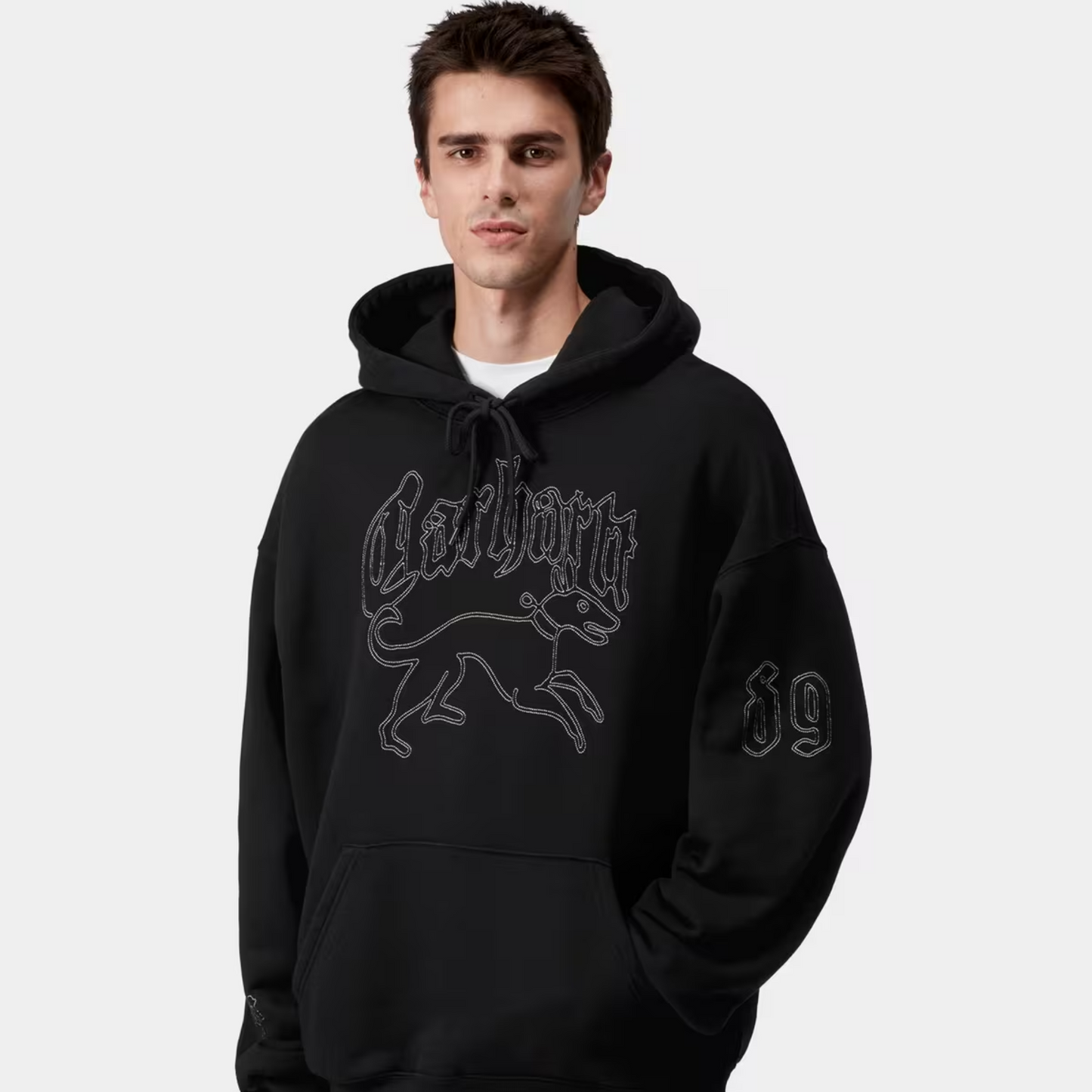 Carhartt WIP Hackwork Hooded Sweater Black/Wall