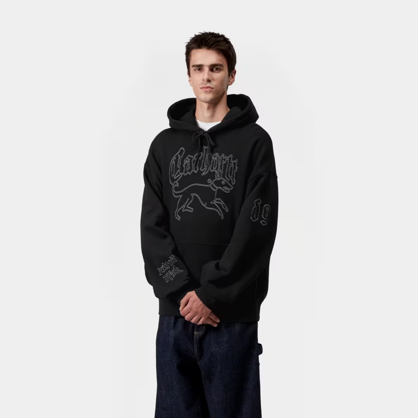 Carhartt WIP Hackwork Hooded Sweater Black/Wall