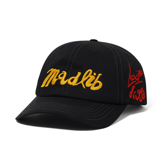 Butter Goods x Madlib Alias 6 Panel Cap Black