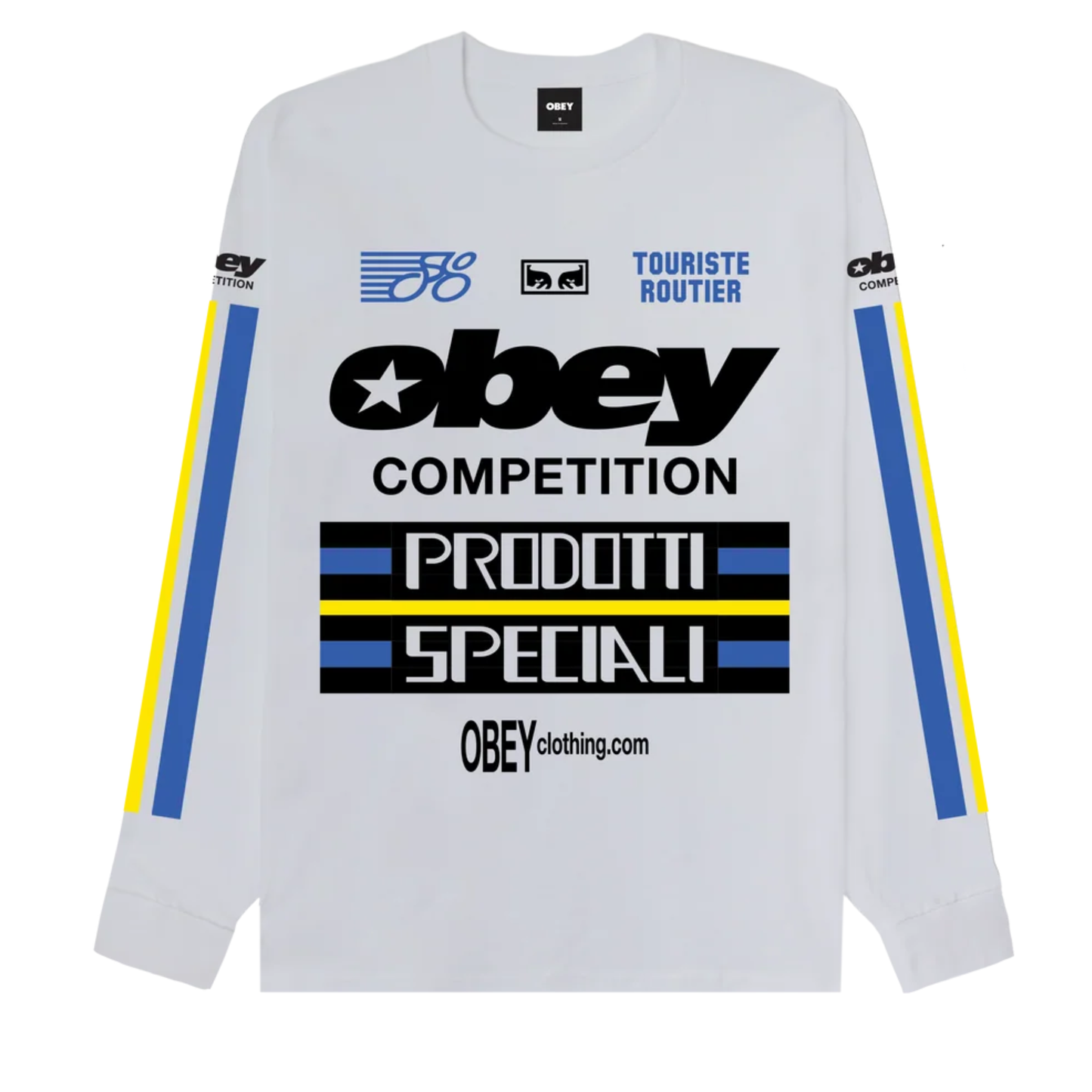 Obey Competition Longsleeve T-Shirt White