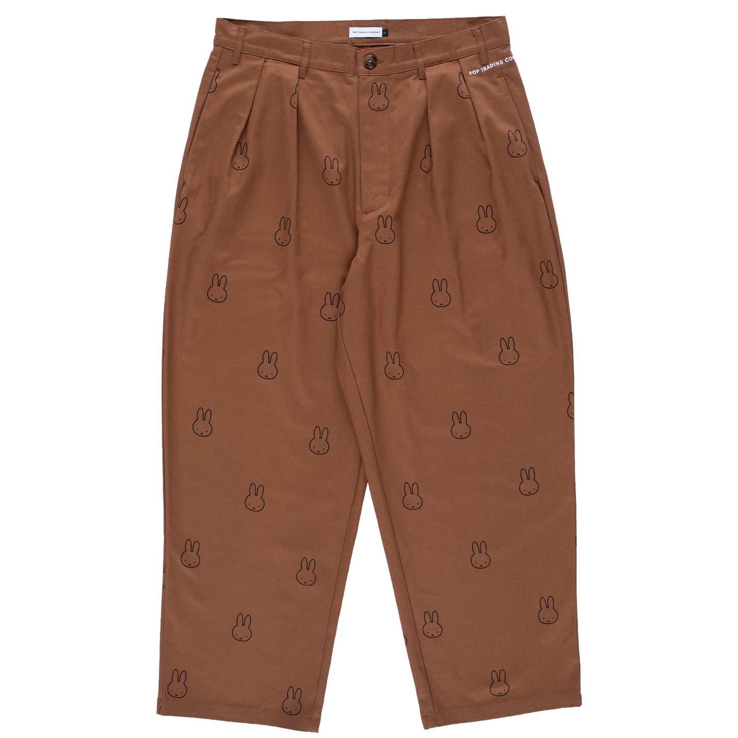 POP x Miffy Pattern Boat Pant Brown