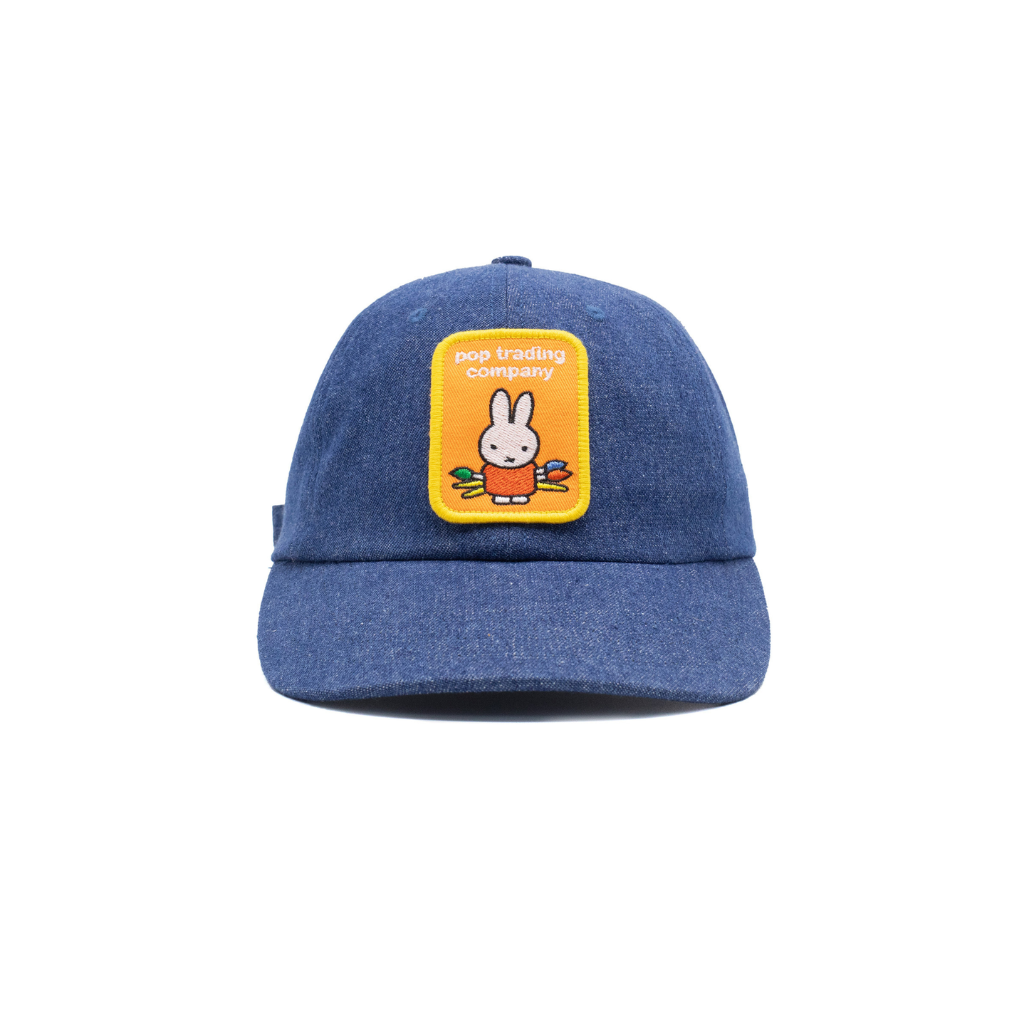 POP x Miffy Patch Sixpanel Hat Rinsed Denim
