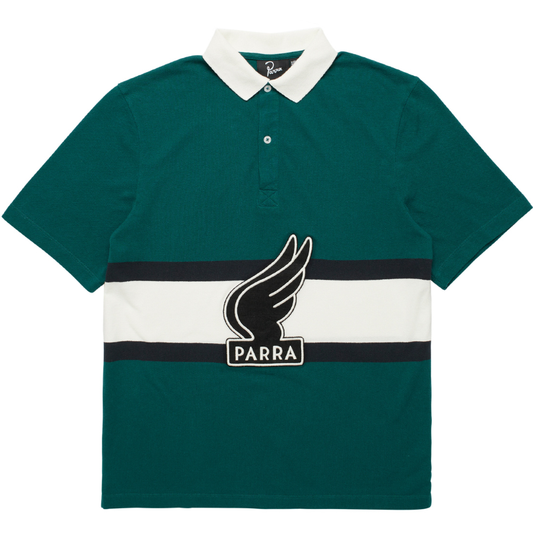 By Parra Winged Logo Polo Shirt Teal