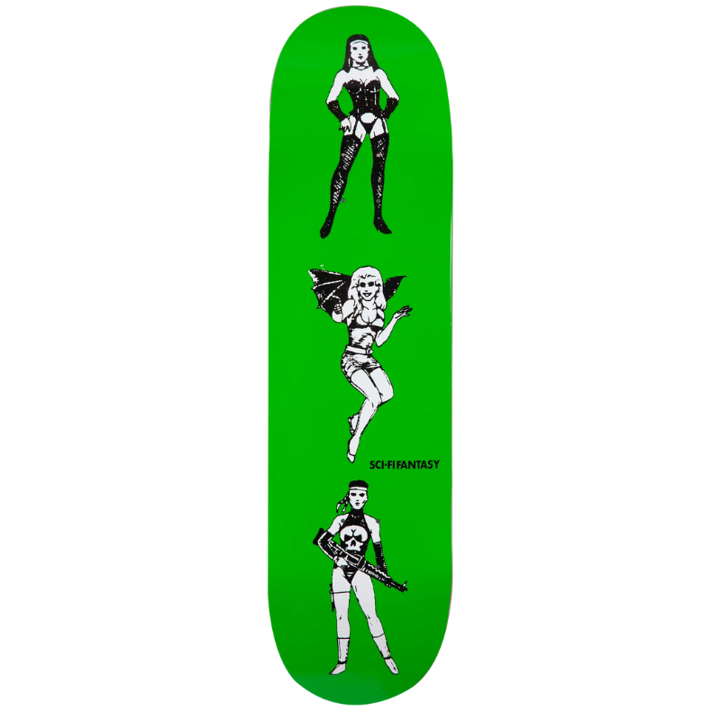 Sci-Fi Macho Women Skateboard Deck 8.75