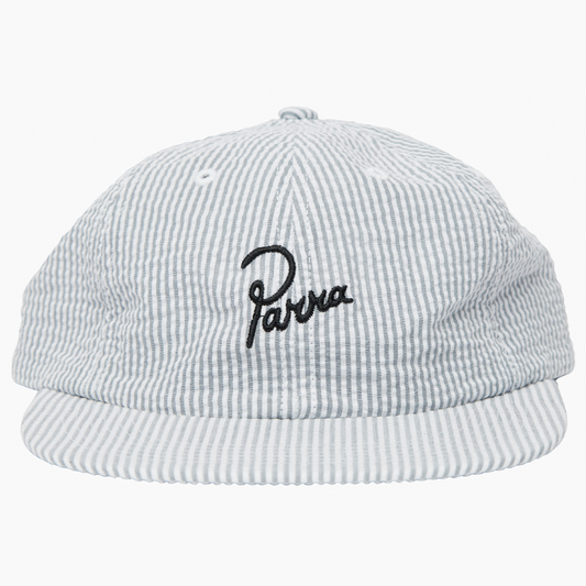 By Parra Classic Logo 6 Panel Hat White Grey
