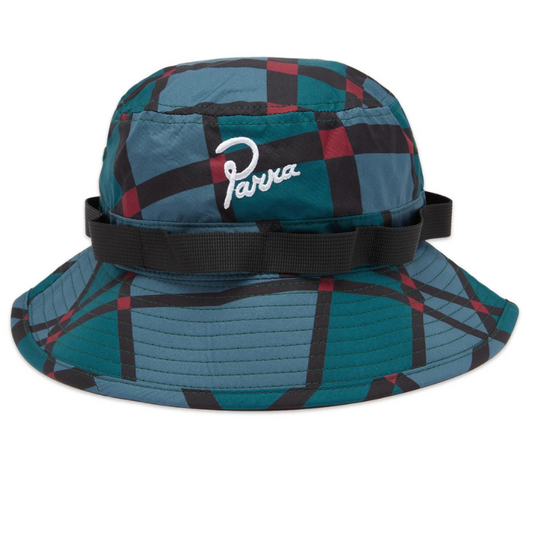 By Parra Squared Waves Pattern Safari Hat