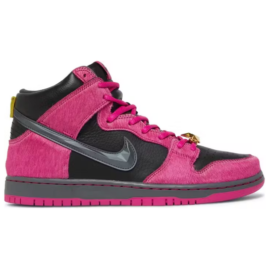 Nike SB Dunk High x Run The Jewels Active Pink/Black/Metallic Gold