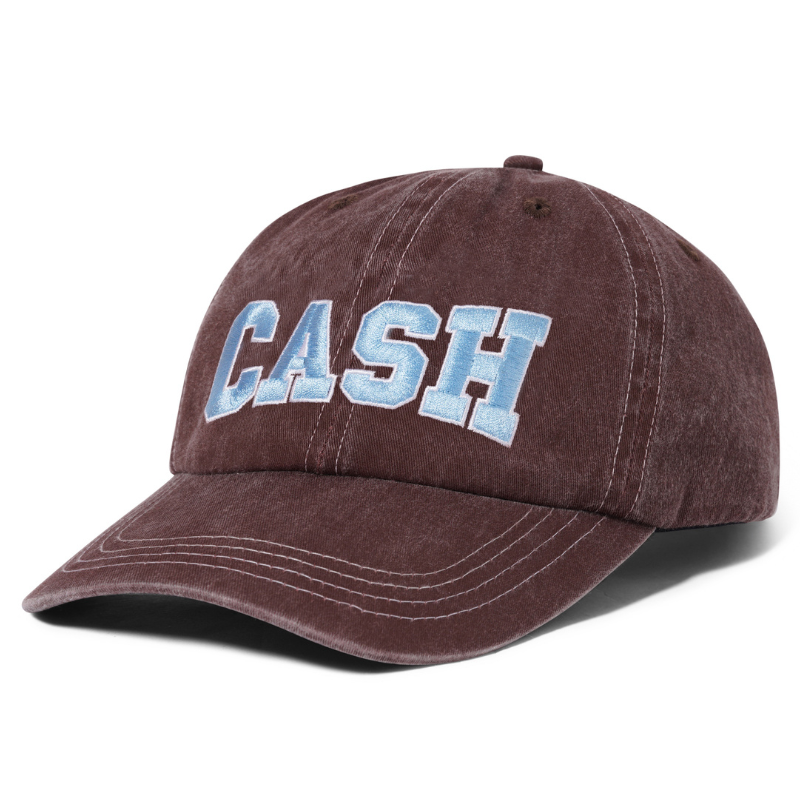 Cash Only Campus 6 Panel Cap Brown