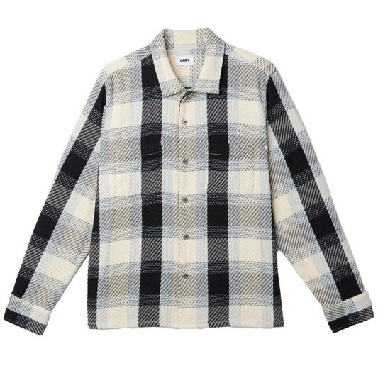 Obey Bruce Longleeve Woven Shirt Unbleached