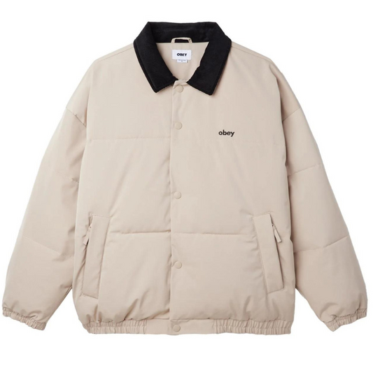Obey Whispers Jacket Feather Grey