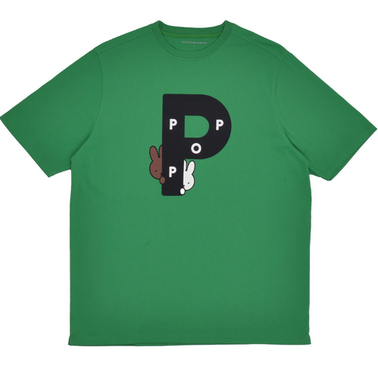POP X Miffy Big P T-Shirt Green