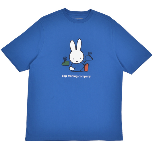 POP X Miffy Footwear T-Shirt Blue