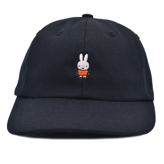 POP X Miffy Sixpanel Hat Black