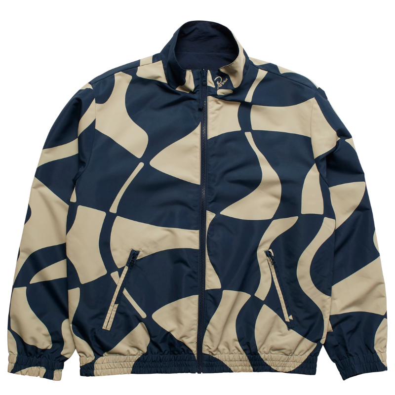 By Parra Zoom Winds Reversible Track Jacket Navyblue