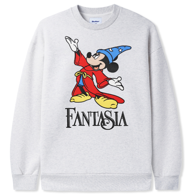 Butter x Disney Fantasia Crewneck Sweater Ash Grey