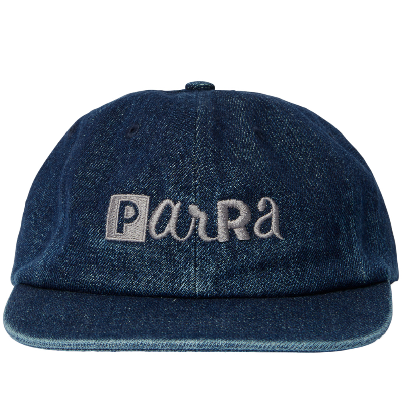 By Parra Blocked Logo 6 Panel Hat Blue