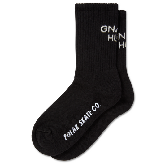 Polar Gnarly Huh! Rib Socks Black