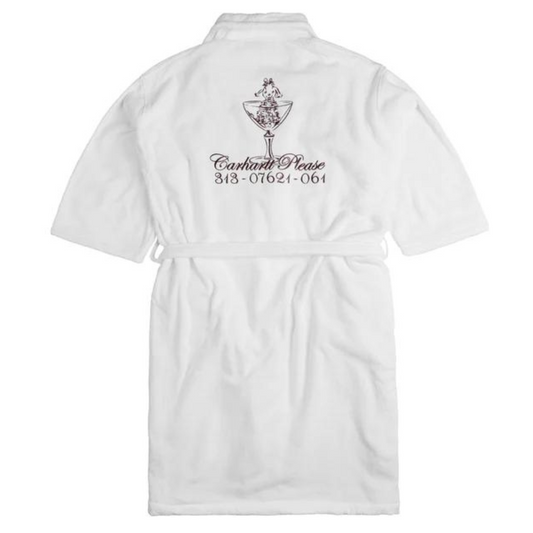 Carhartt WIP Carhartt Please Bathrobe White/Bordeaux