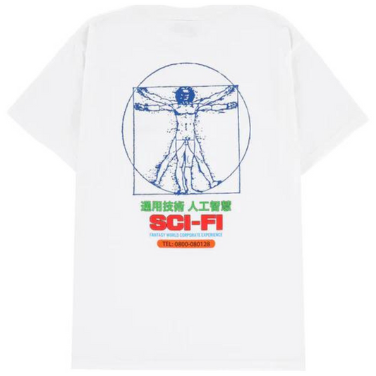 Sci-Fi Chain of Beign T-Shirt White