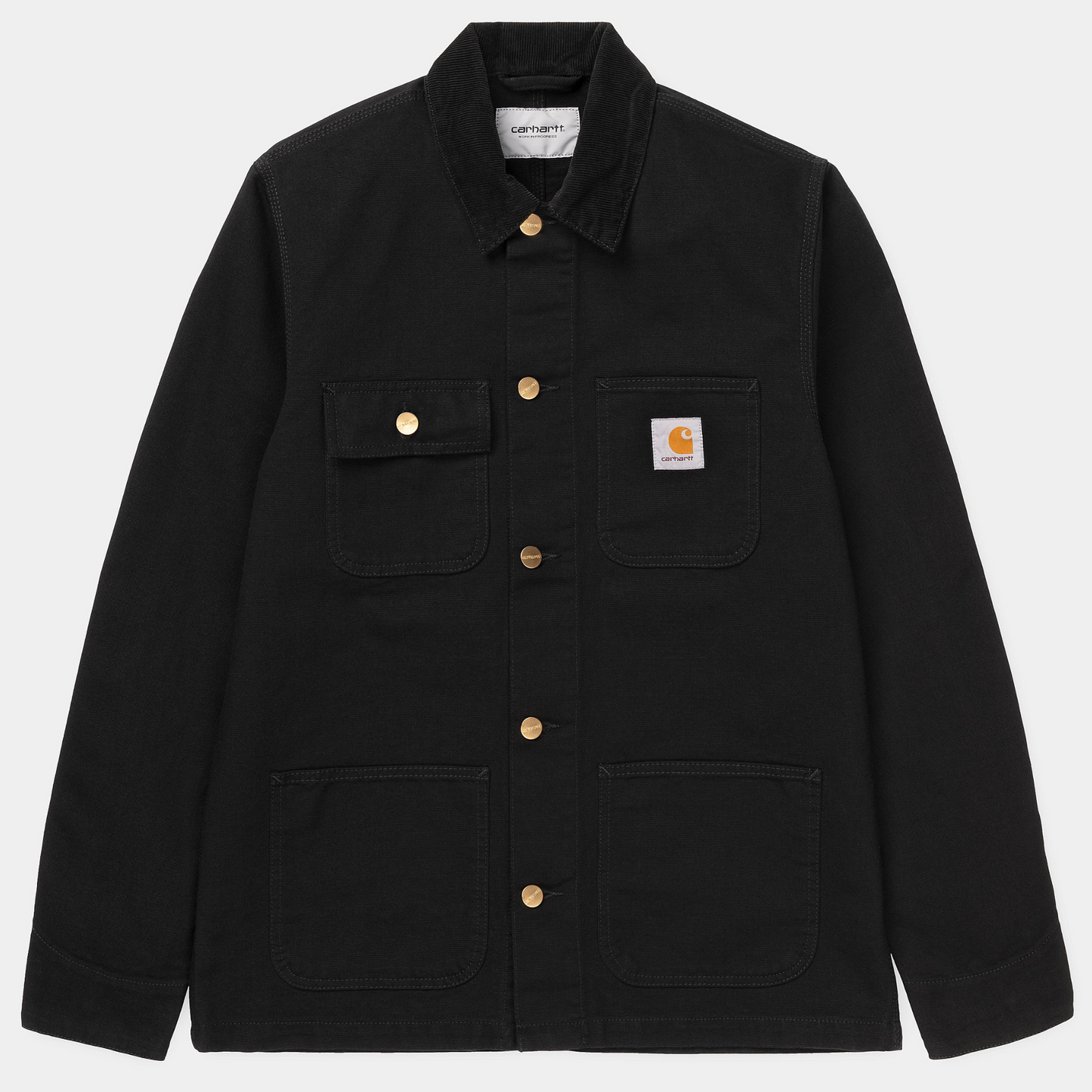 Carhartt WIP Michigan Coat Black/Black Rinsed