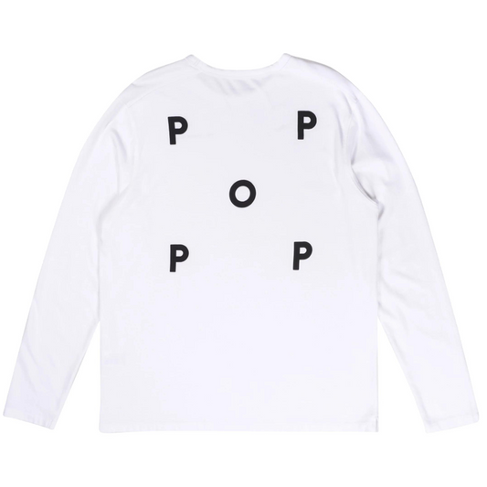 POP Logo Longsleeve T-Shirt White/Black