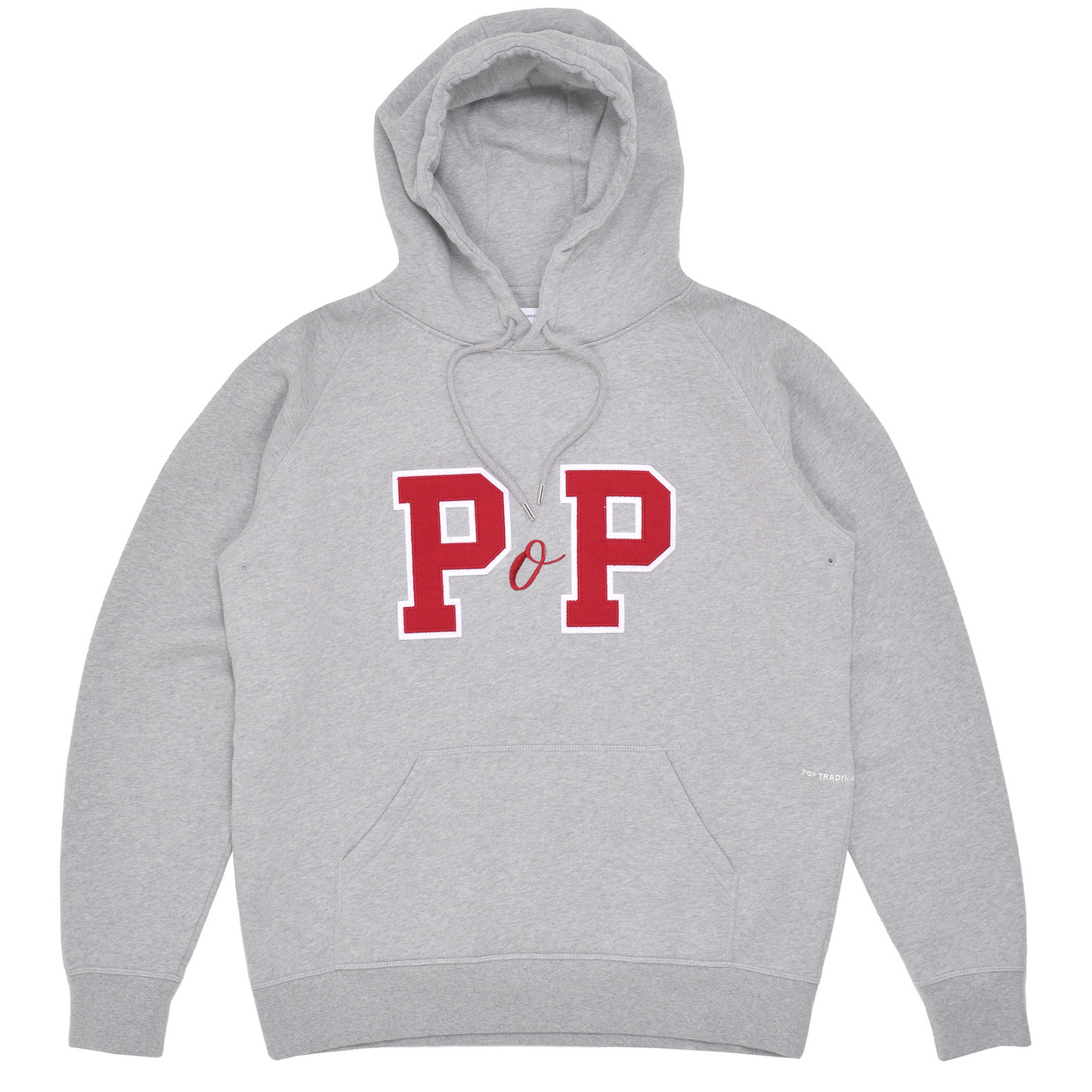 POP College P Hooded Sweater Grey Heather