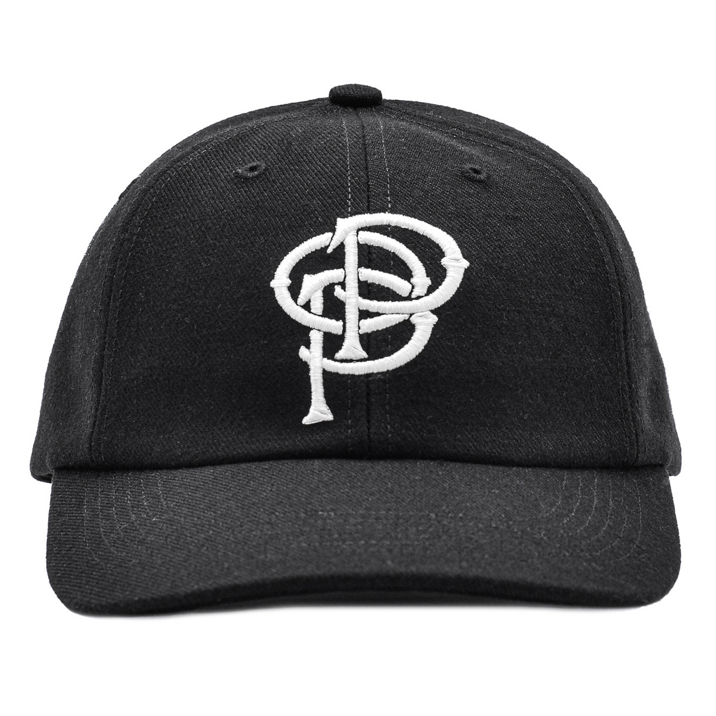 POP Initials Sixpanel Hat Black